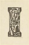 MAX WEBER Two woodcuts.